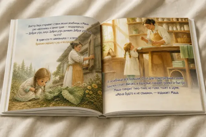 Я — ветеринар — именная детская книга, открытый разворот